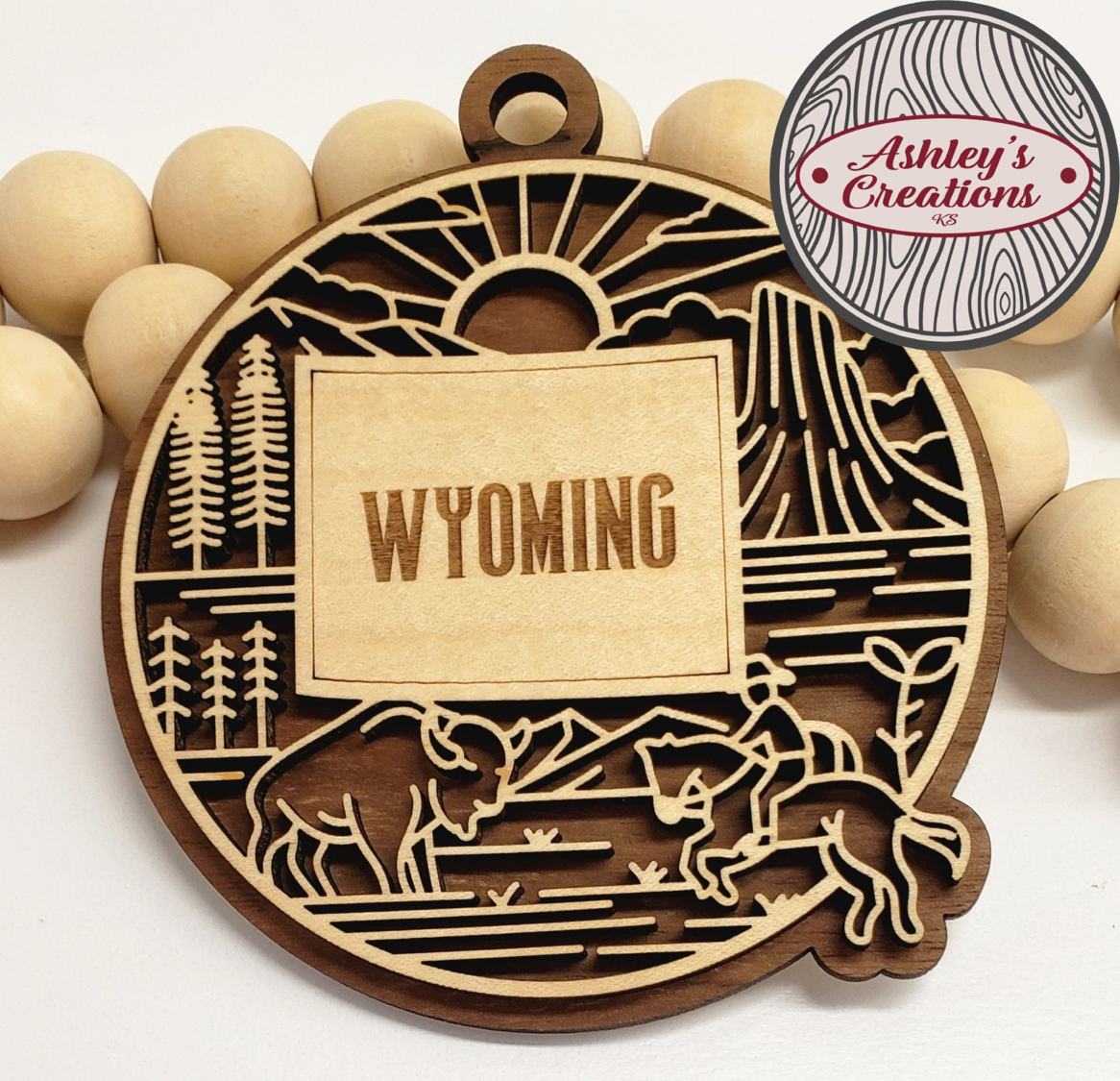 Wyoming Heritage State Ornament