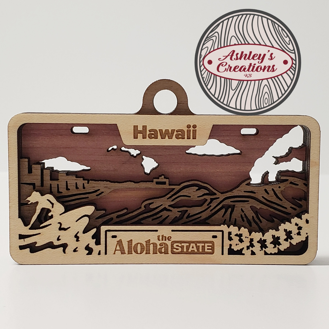 Hawaii License Plate Ornament