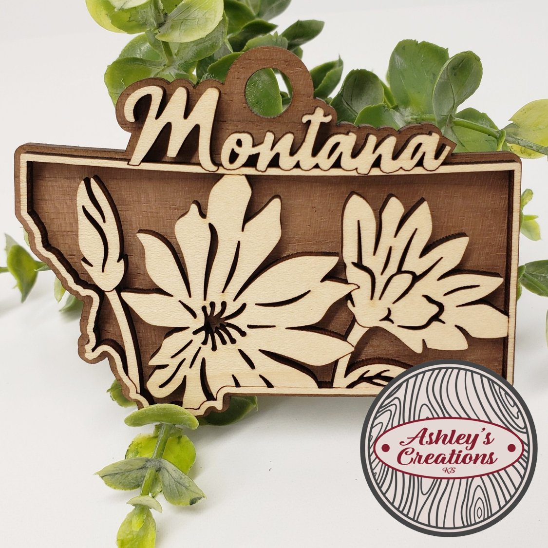 Montana State Flower Ornament