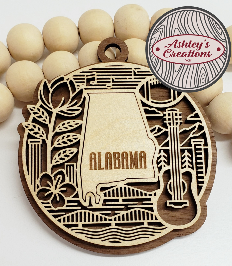 Alabama Heritage State Ornament