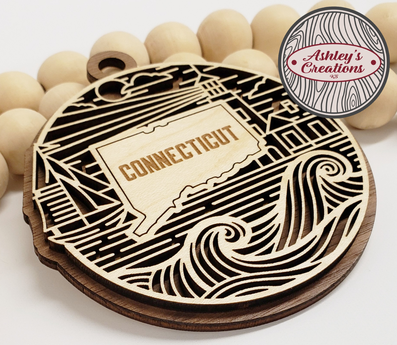 Connecticut Heritage State Ornament