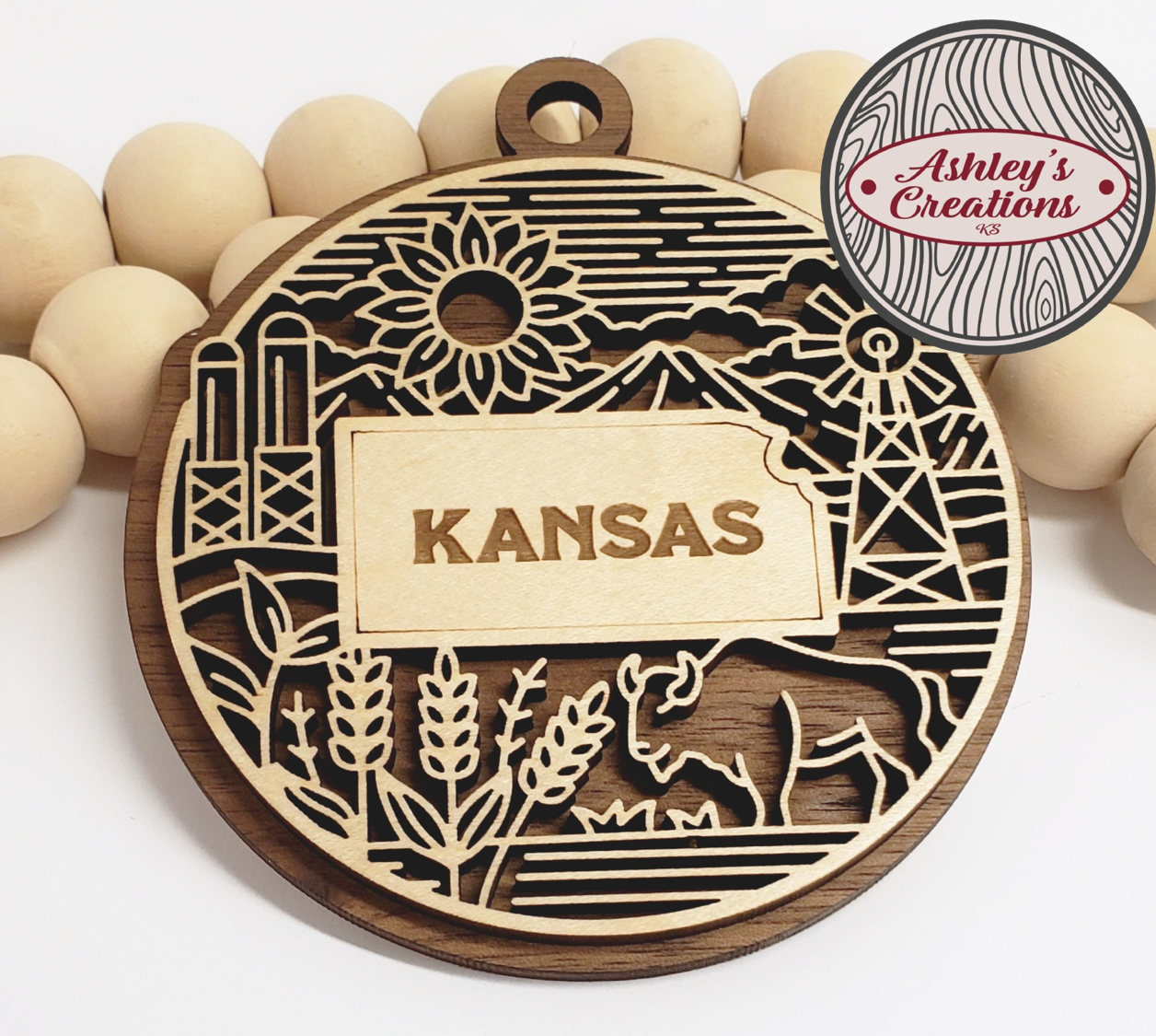 Kansas Heritage State Ornament