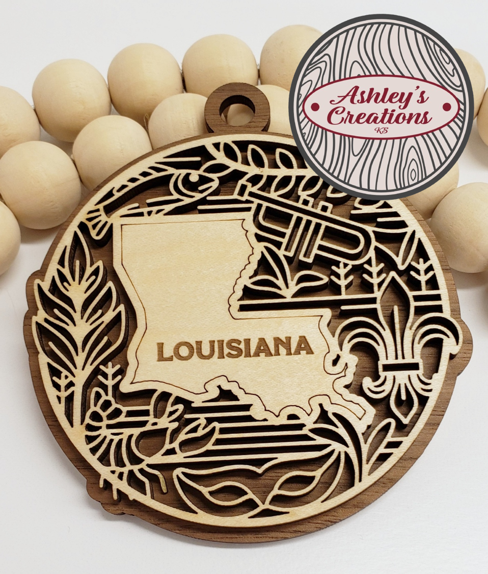 Louisiana Heritage State Ornament