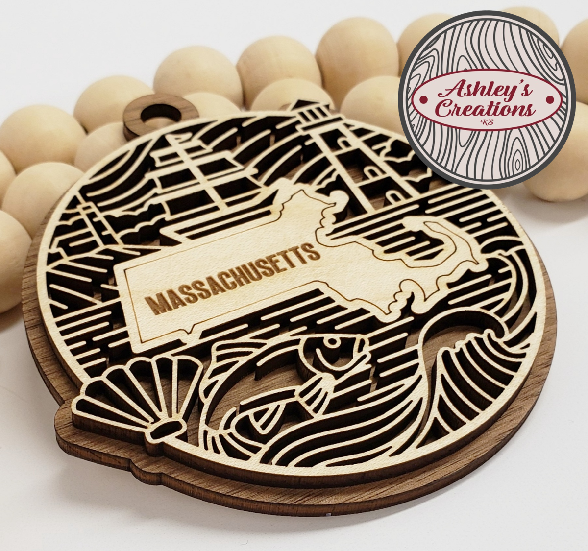 Massachusetts Heritage State Ornament
