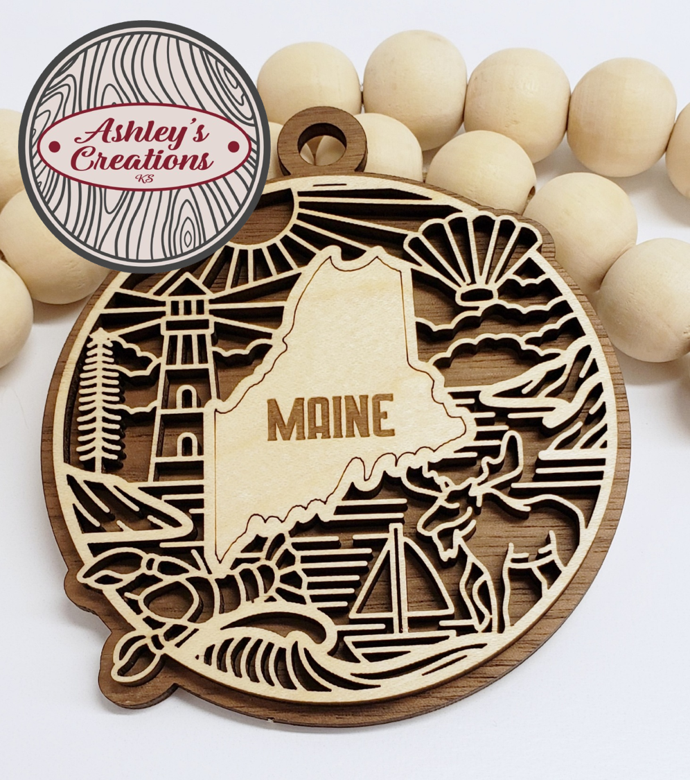 Maine Heritage State Ornament