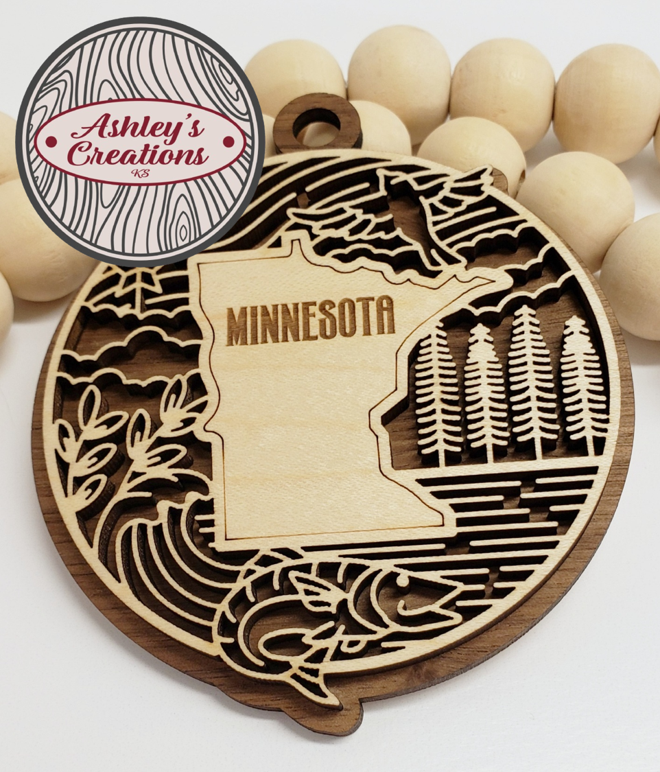 Minnesota Heritage State Ornament