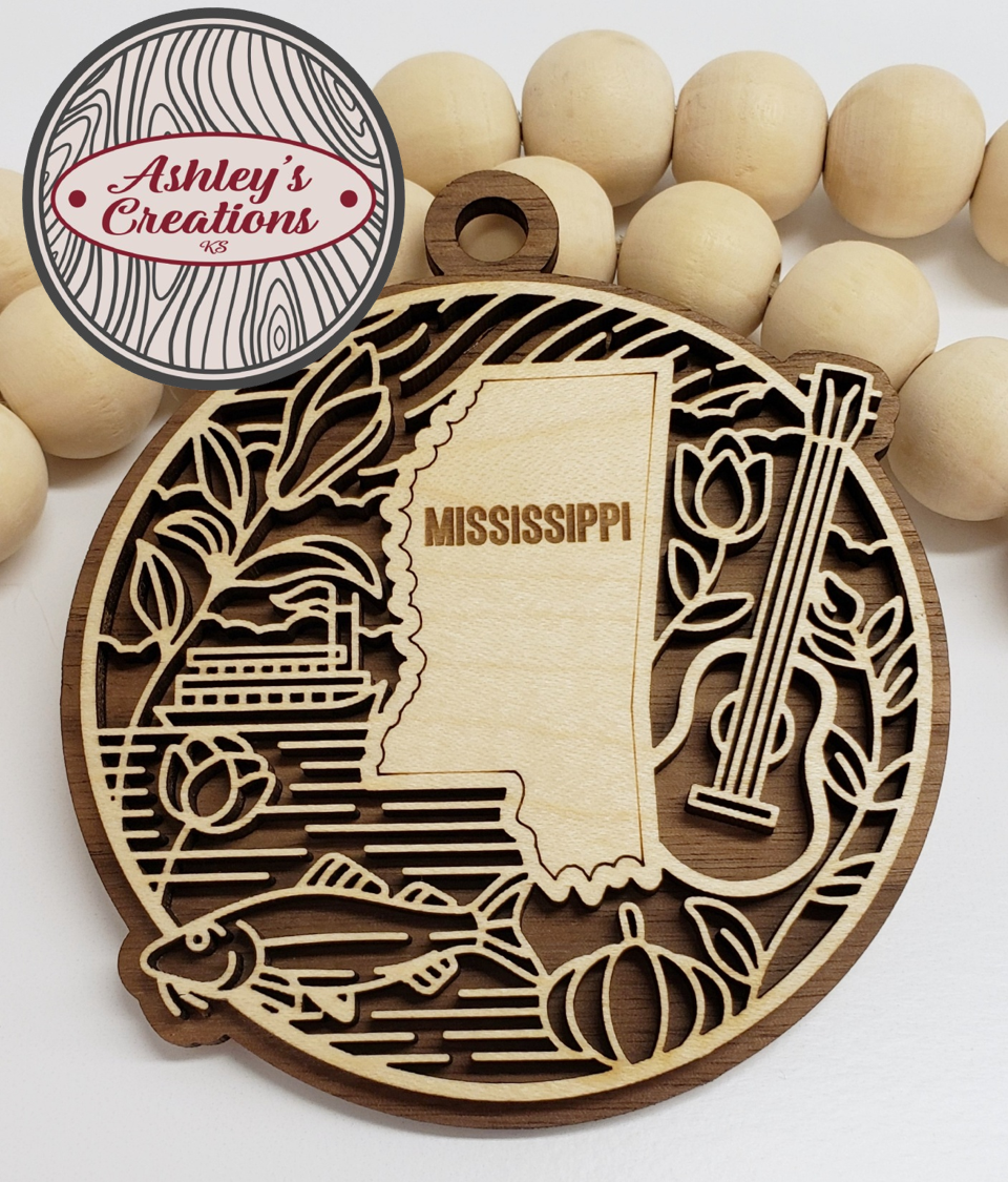 Mississippi Heritage State Ornament