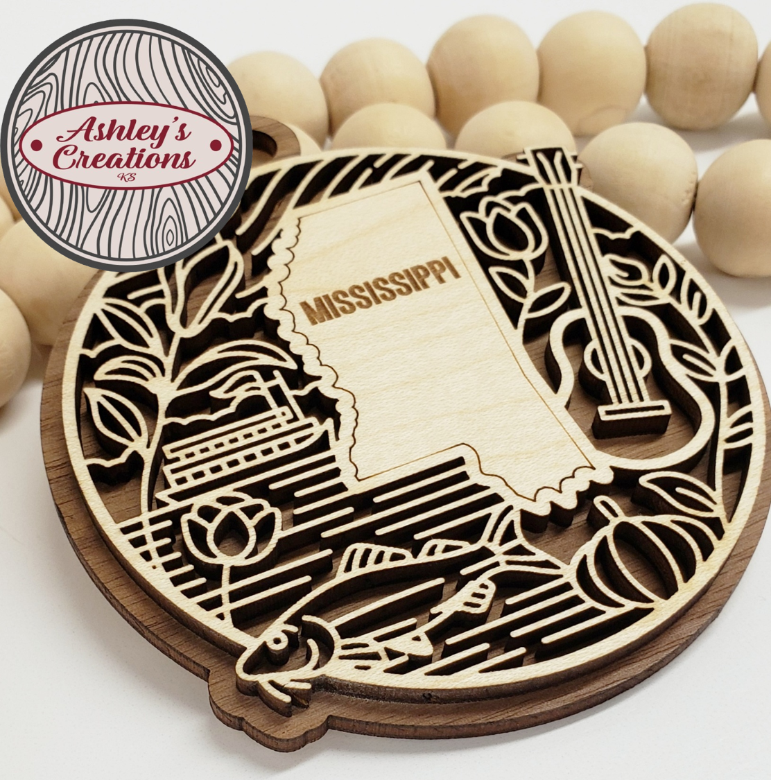 Mississippi Heritage State Ornament