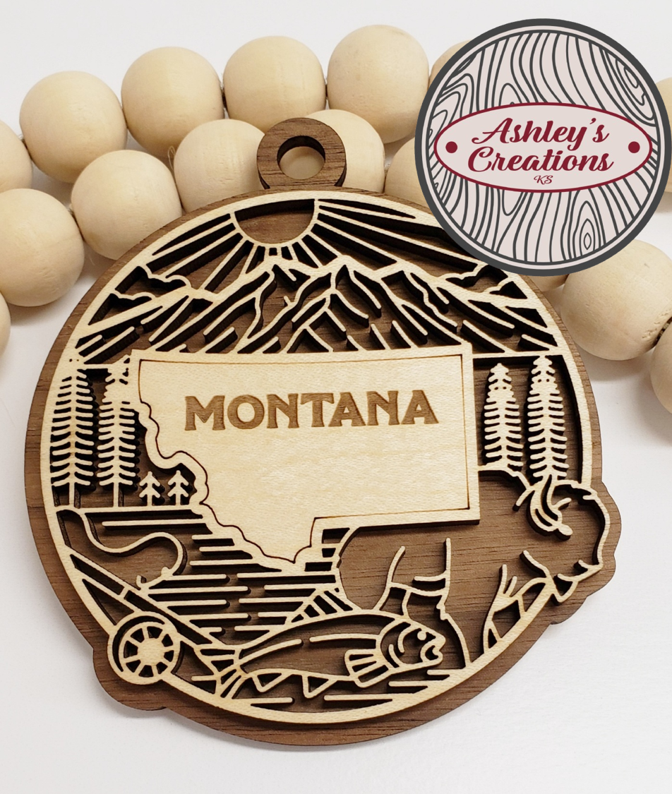 Montana Heritage State Ornament