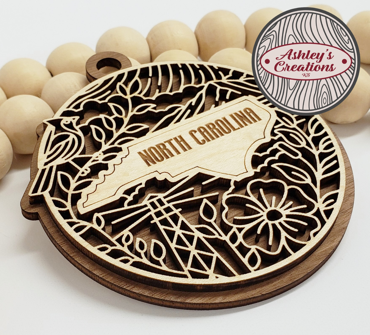 North Carolina Heritage State Ornament