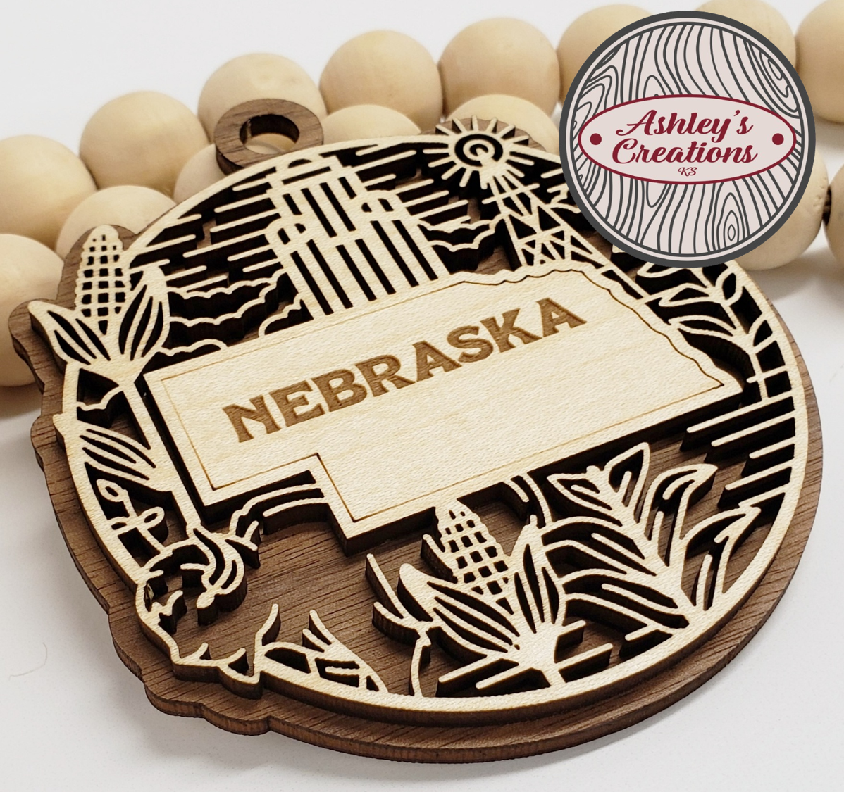 Nebraksa Heritage State Ornament