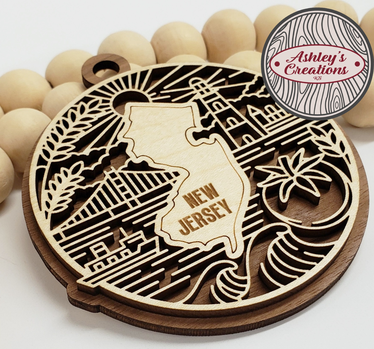 New Jersey Heritage State Ornament