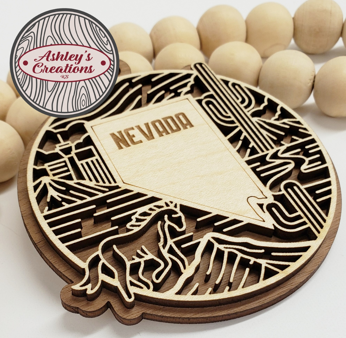 Nevada Heritage State Ornament