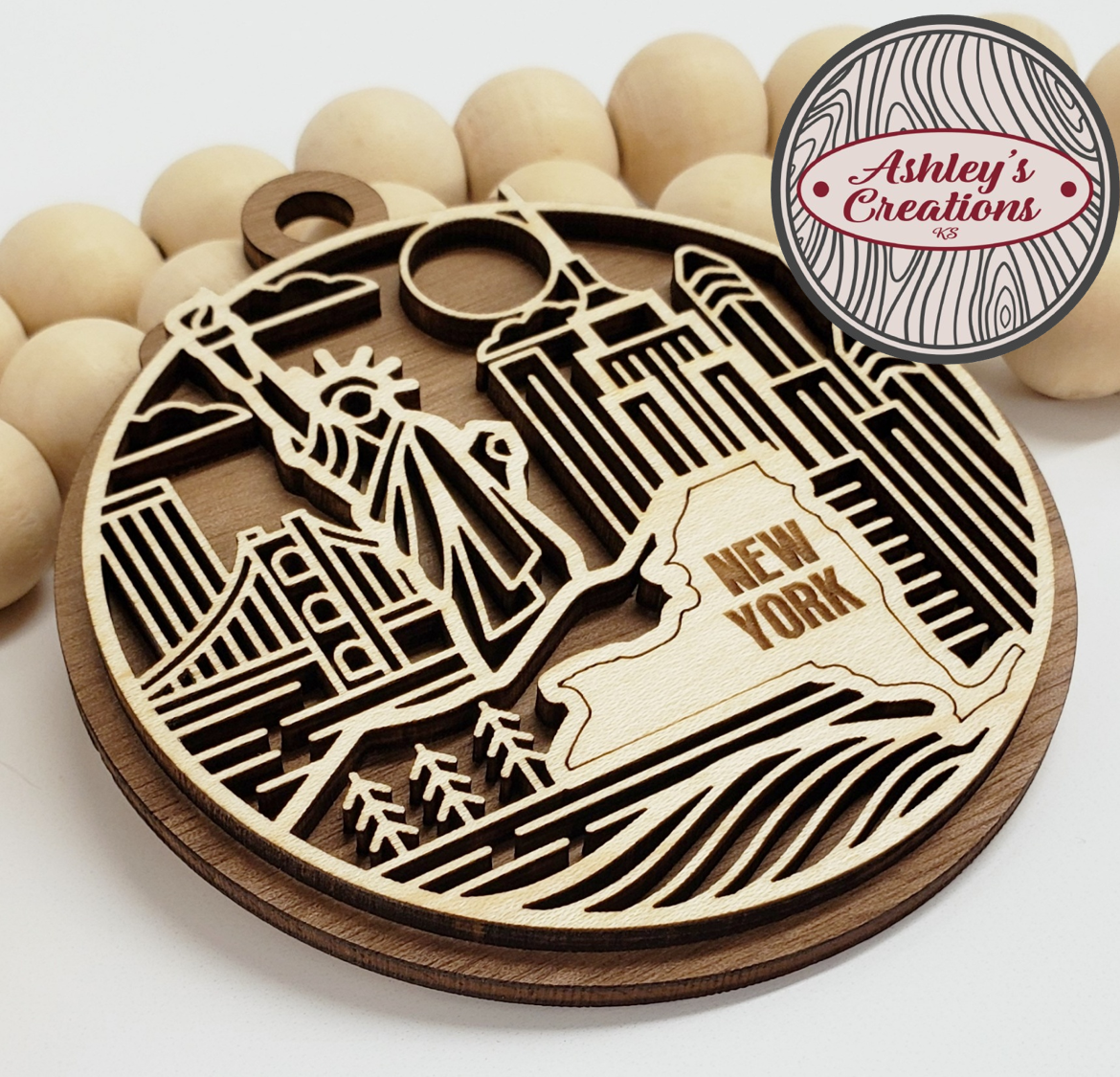 New York Heritage State Ornament