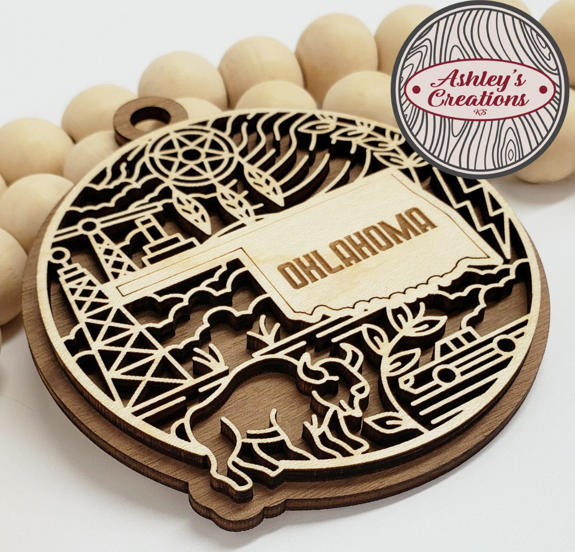 Oklahoma Heritage State Ornament