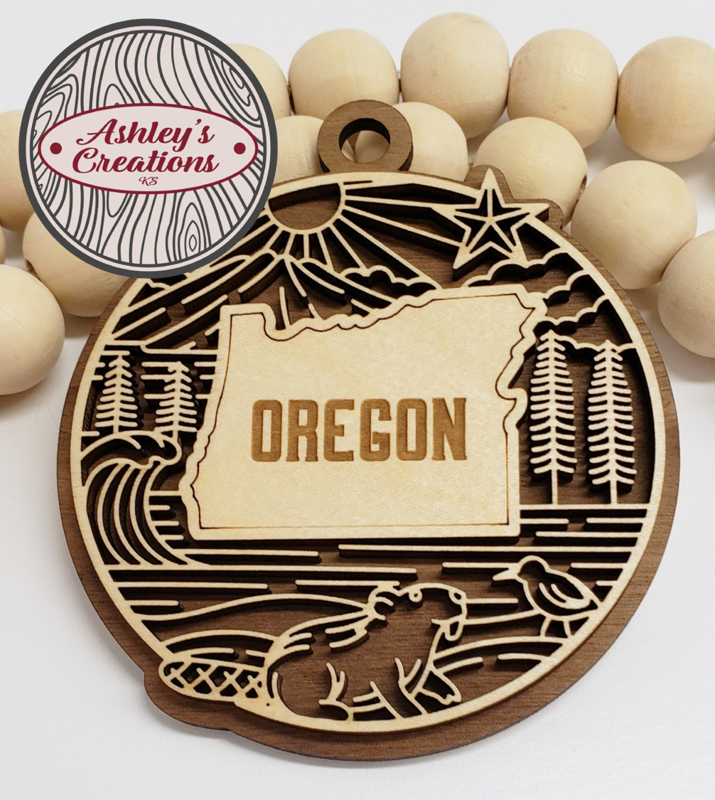 Oregon Heritage State Ornament