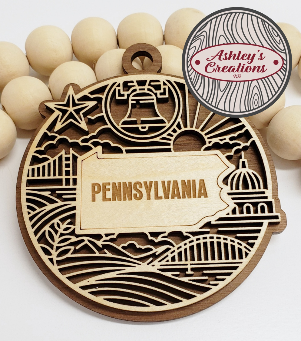 Pennsylvania Heritage State Ornament