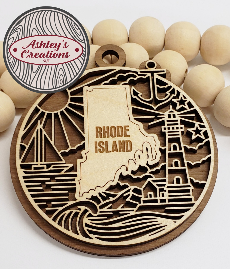 Rhode Island Heritage State Ornament