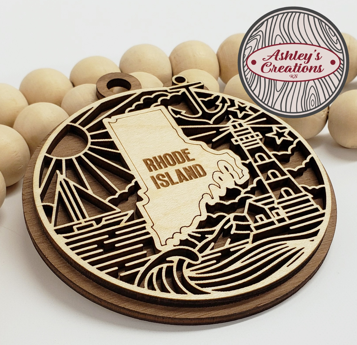 Rhode Island Heritage State Ornament