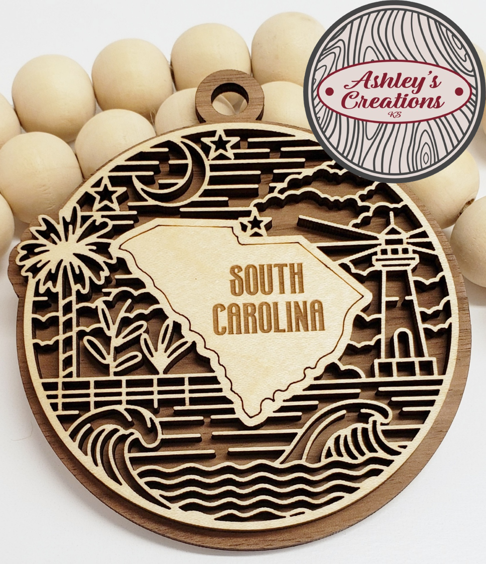 South Carolina Heritage State Ornament