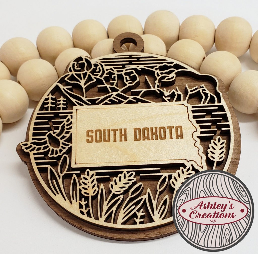 South Dakota Heritage State Ornament