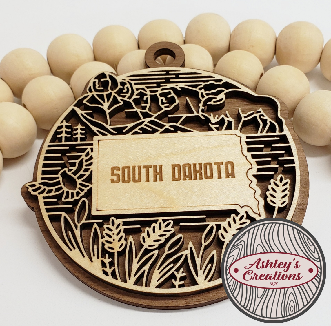 South Dakota Heritage State Ornament