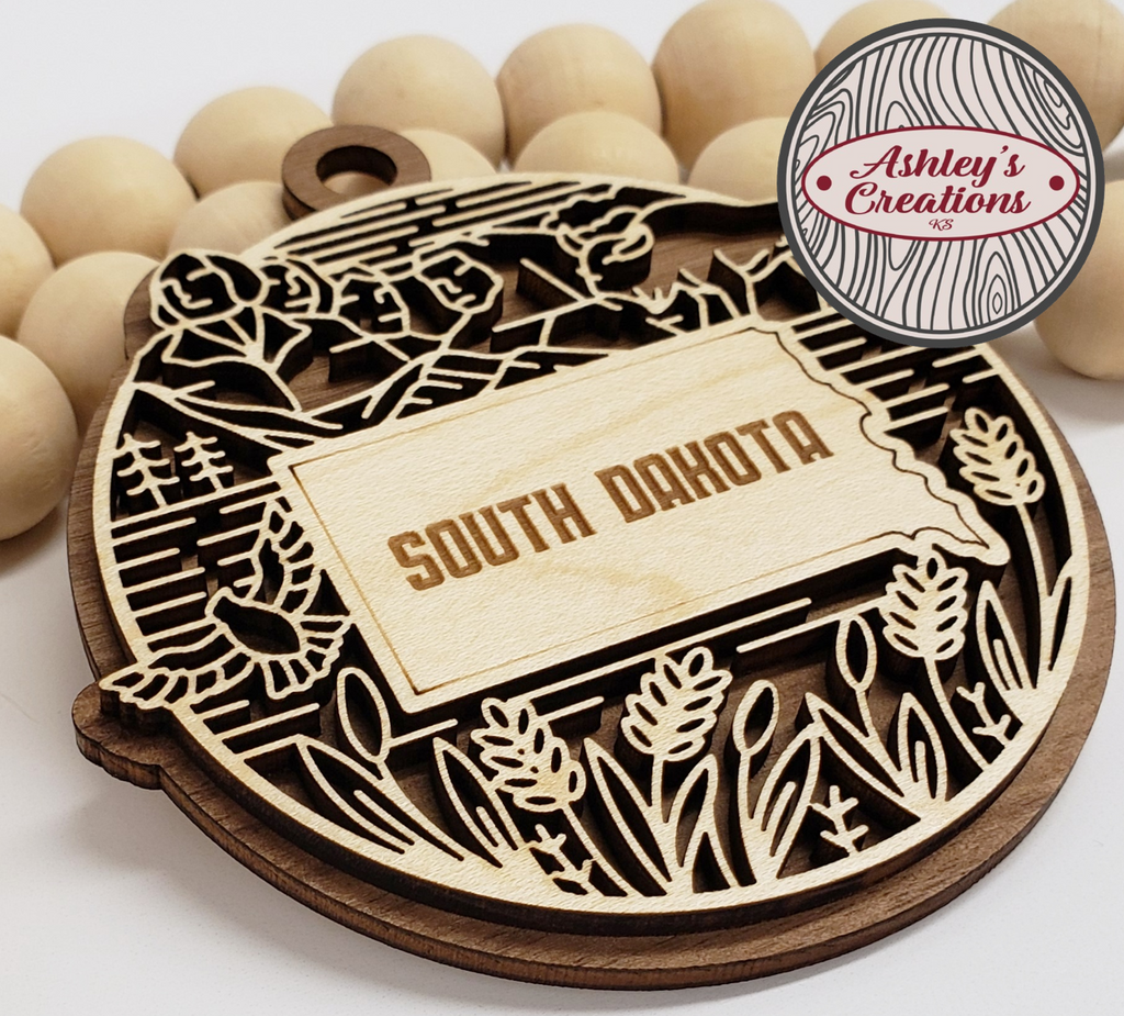 South Dakota Heritage State Ornament
