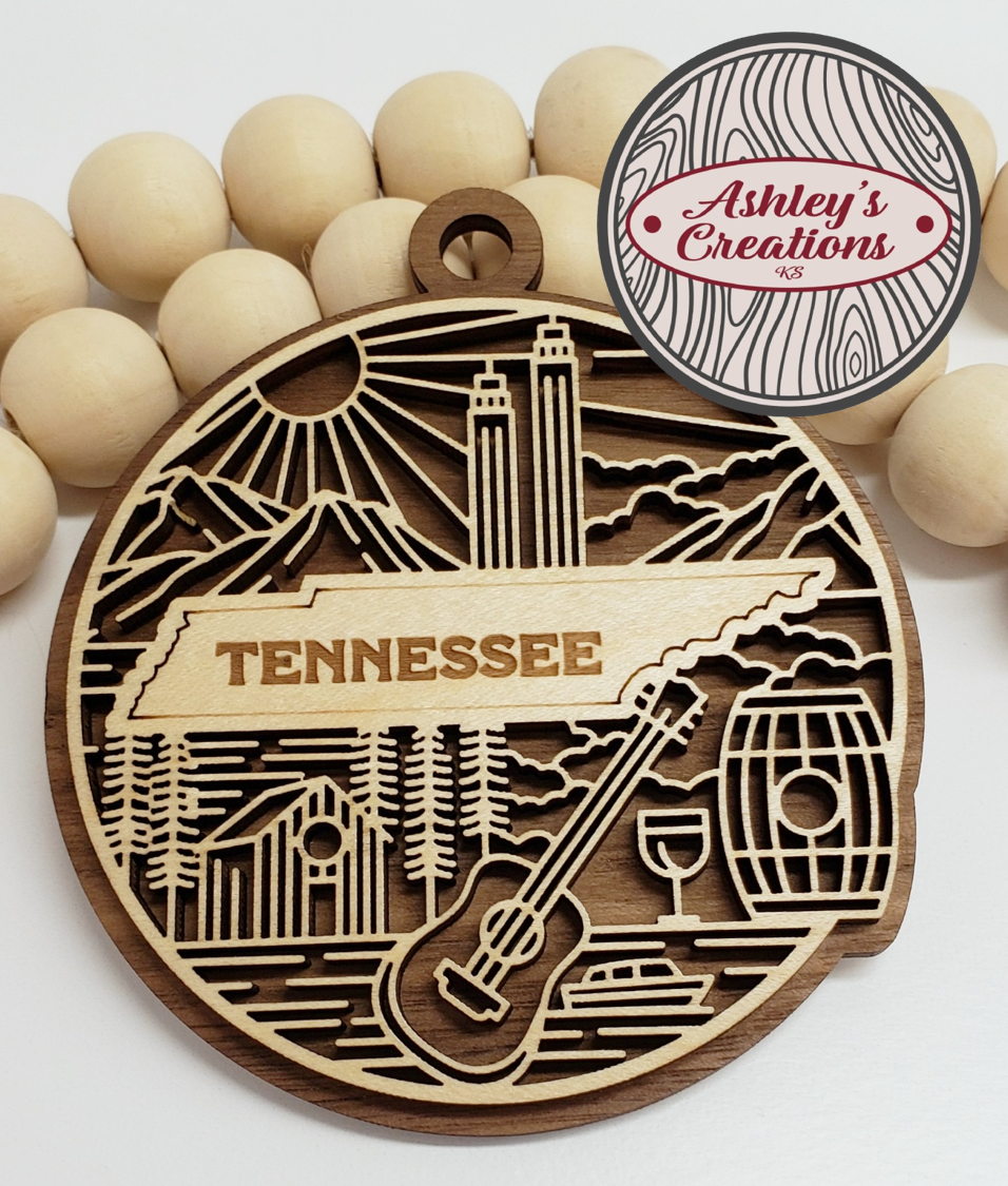 Tennessee Heritage State Ornament