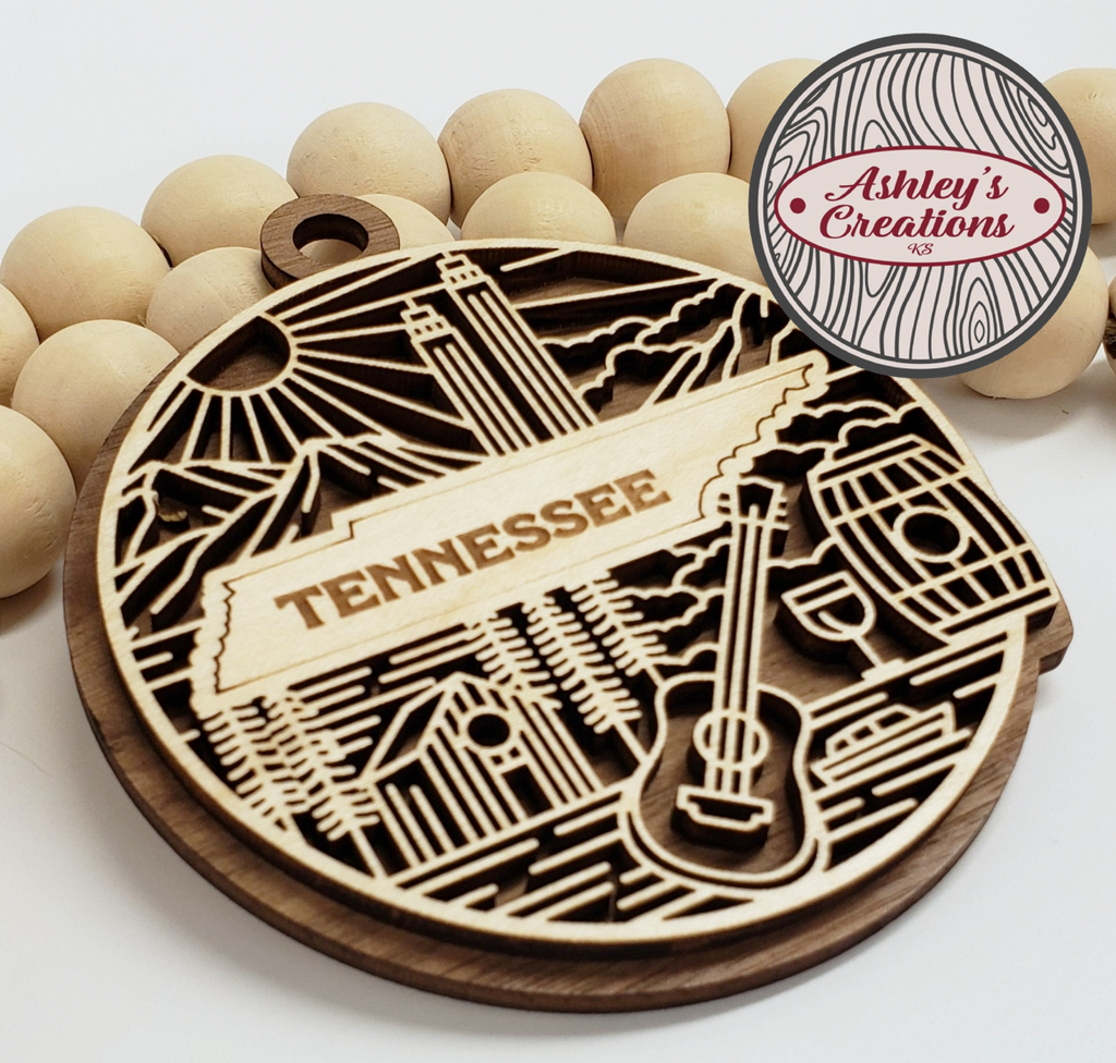 Tennessee Heritage State Ornament
