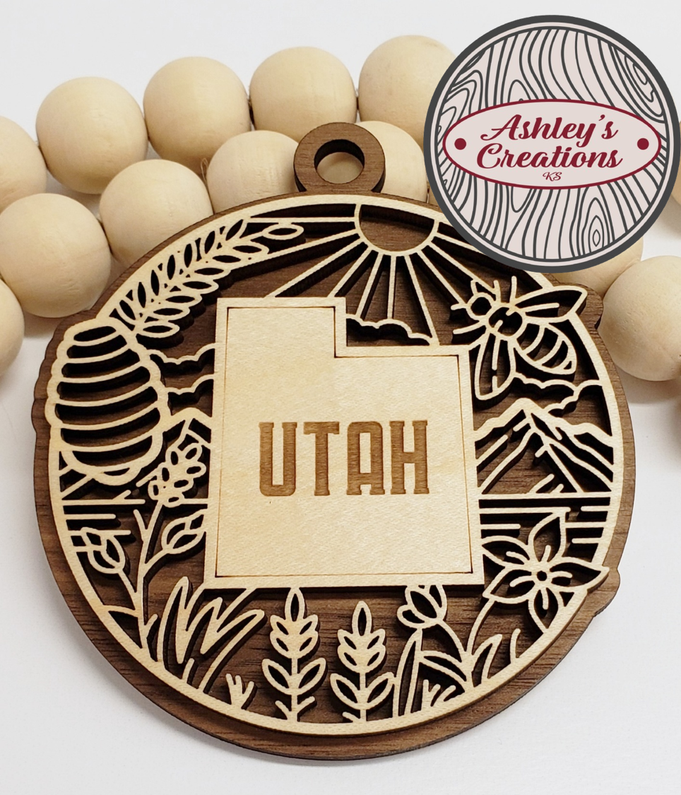 Utah Heritage State Ornament