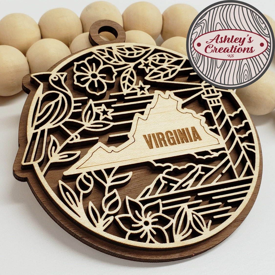 Virginia Heritage State Ornament