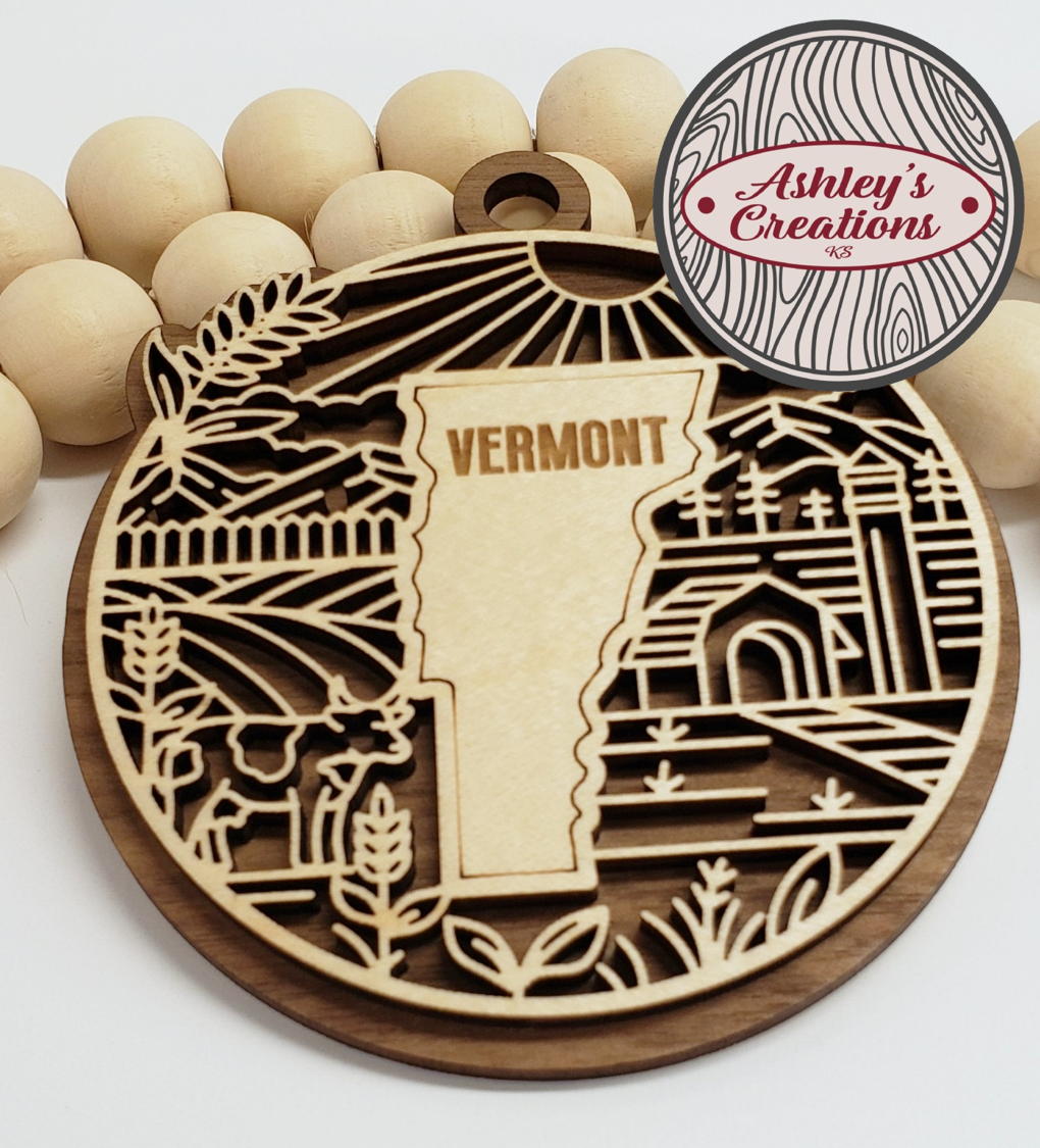 Vermont Heritage State Ornament