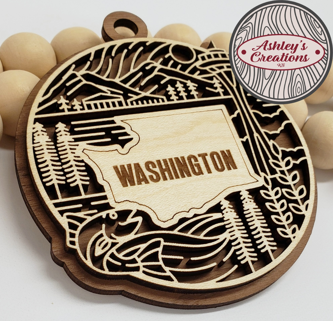 Washington Heritage State Ornament