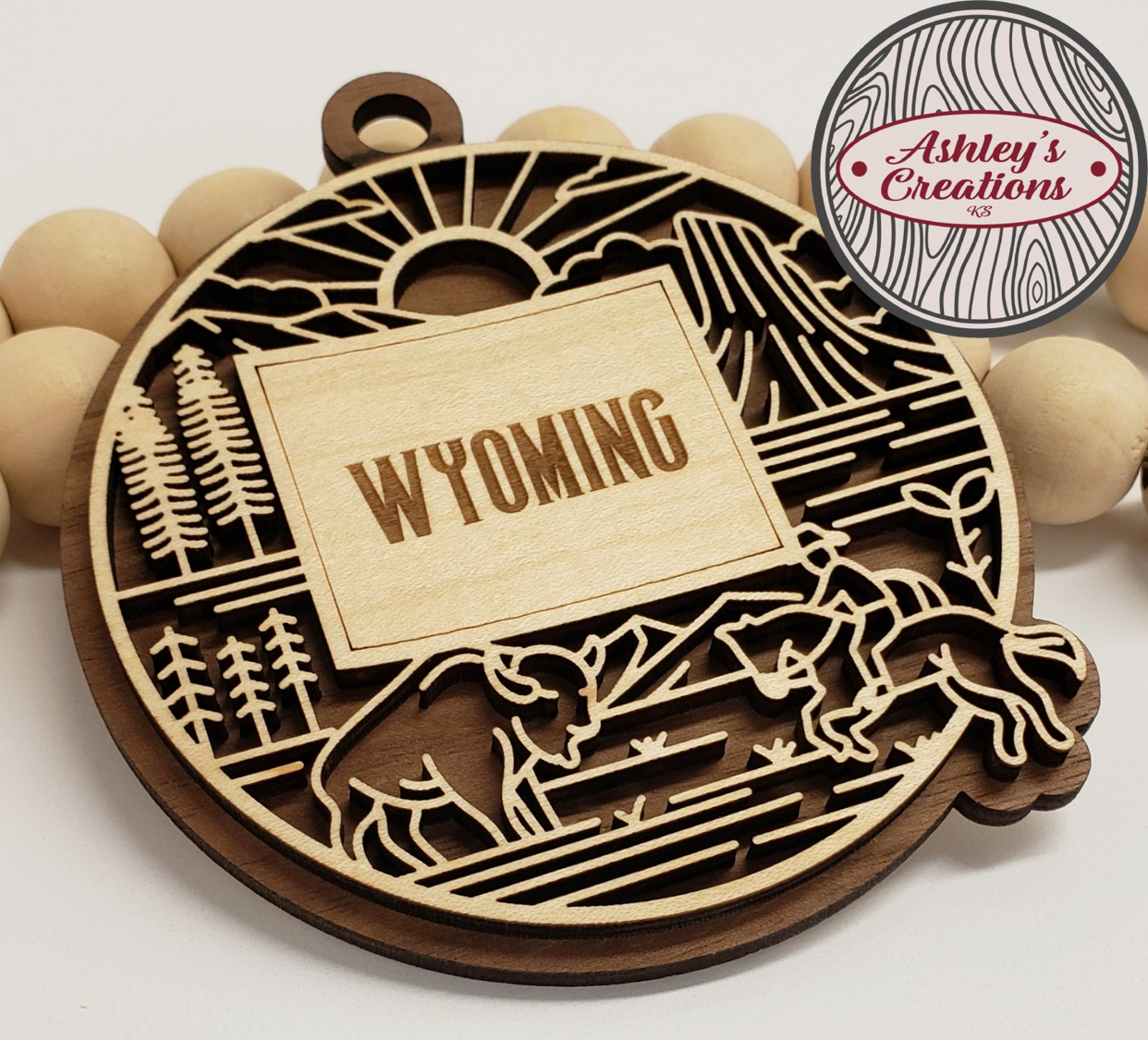 Wyoming Heritage State Ornament