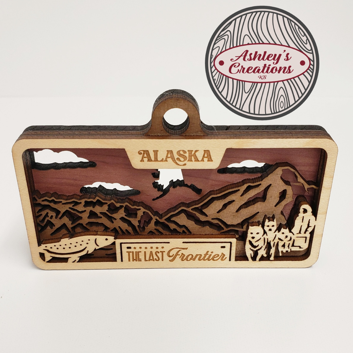 Alaska License Plate Ornament