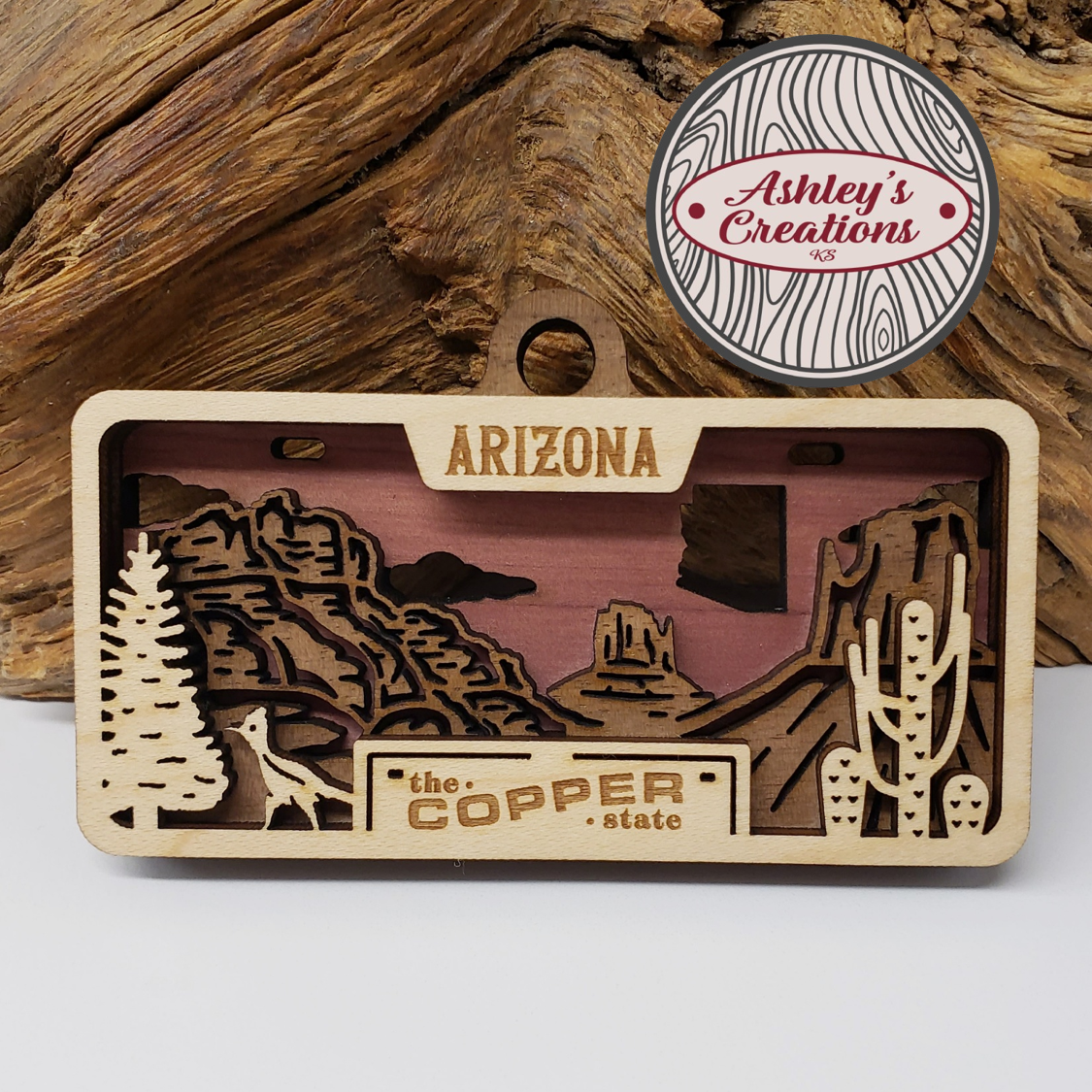 Arizona License Plate Ornament