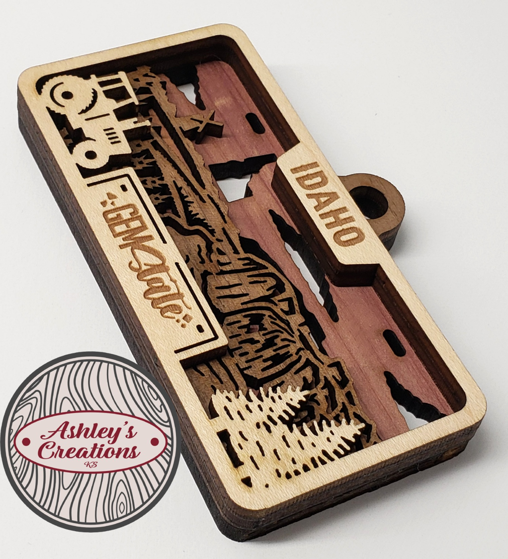 Idaho License Plate Ornament