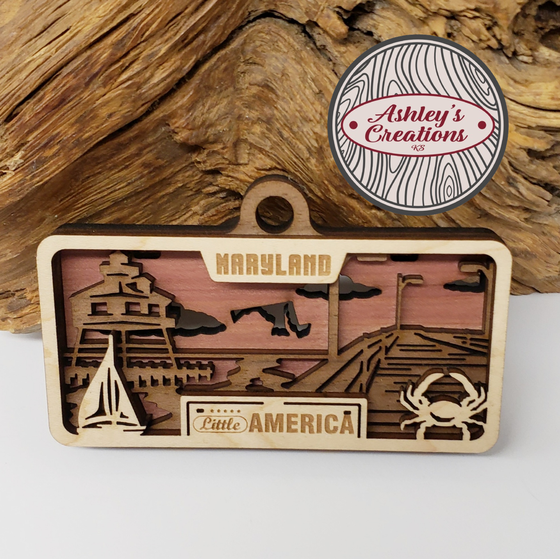 Maryland License Plate Ornament