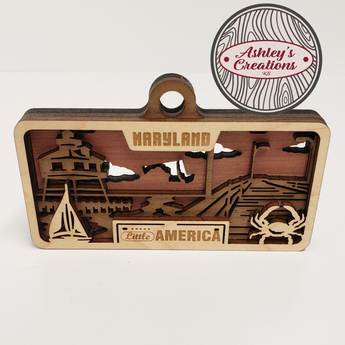 Maryland License Plate Ornament