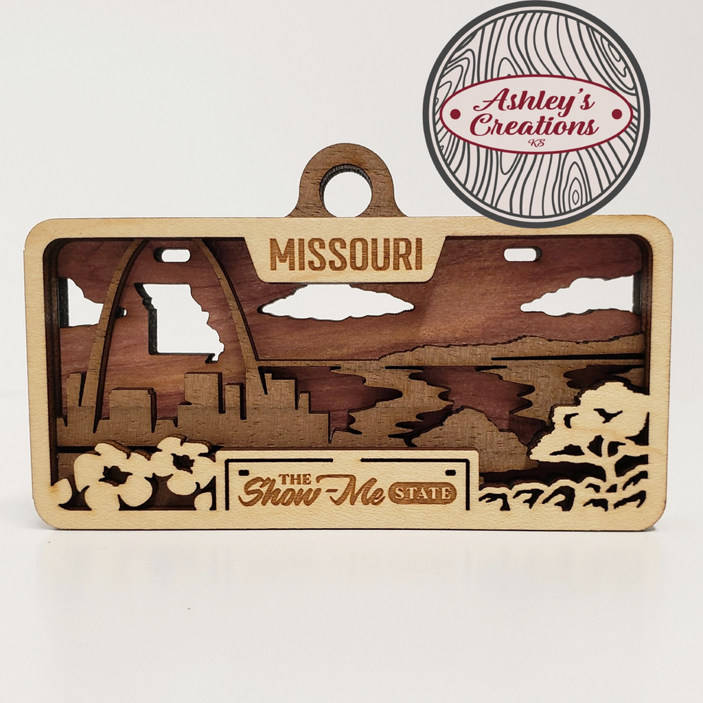 Missouri License Plate Ornament