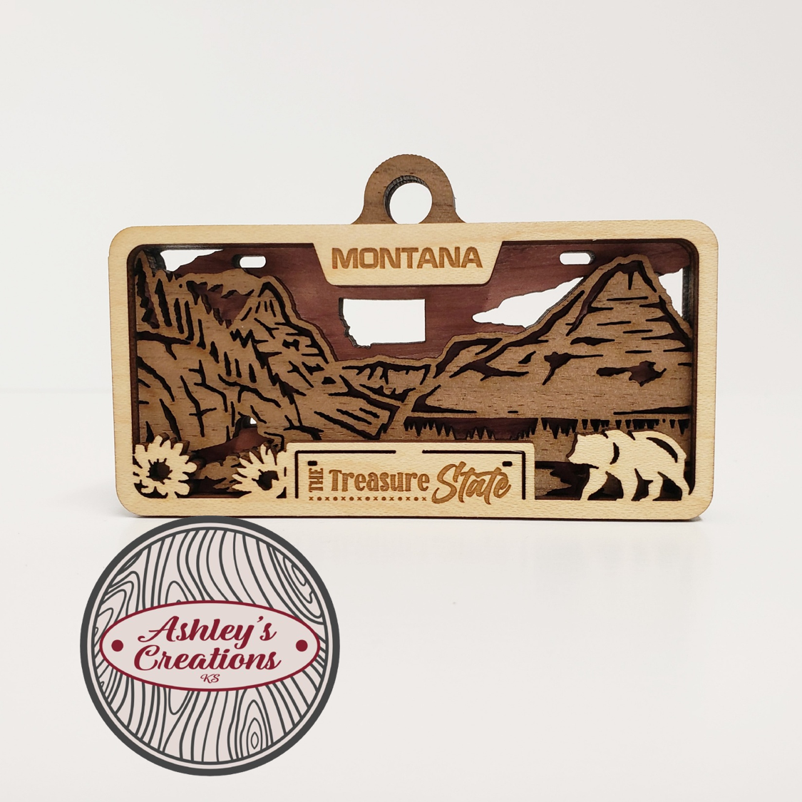 Montana License Plate Ornament