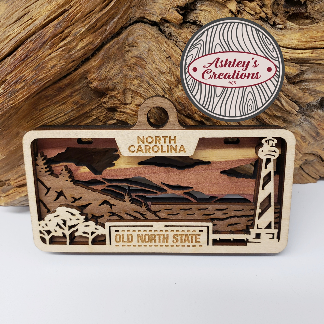 North Carolina License Plate Ornament