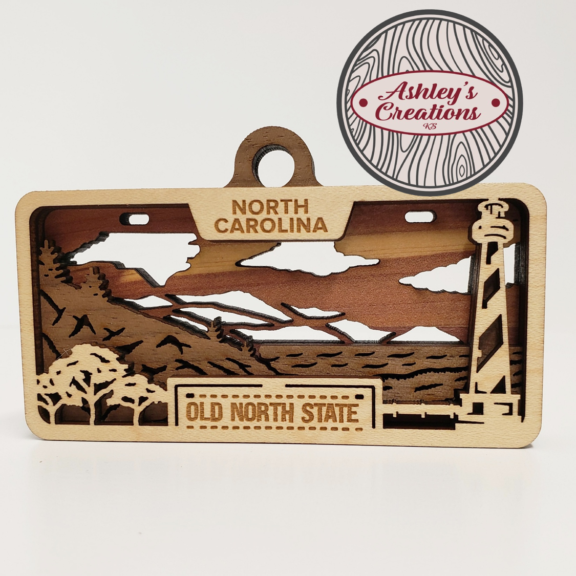 North Carolina License Plate Ornament