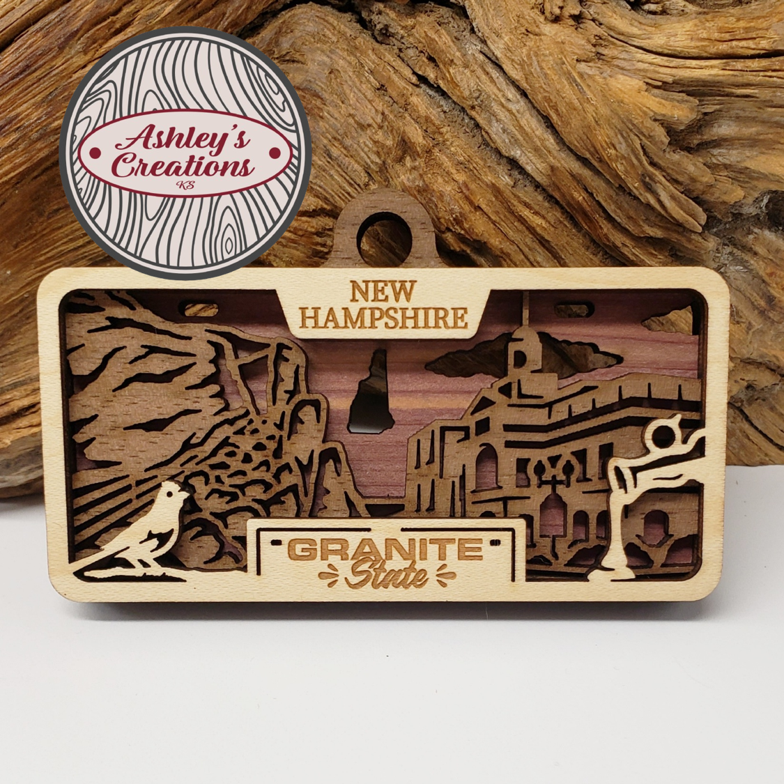 New Hampshire License Plate Ornament