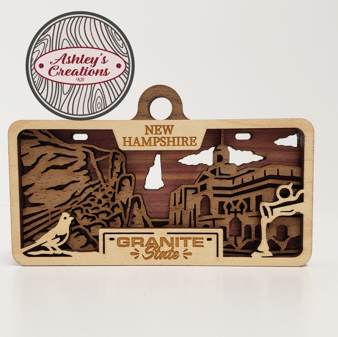 New Hampshire License Plate Ornament