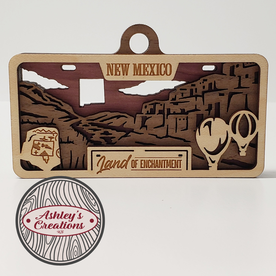 New Mexico License Plate Ornament