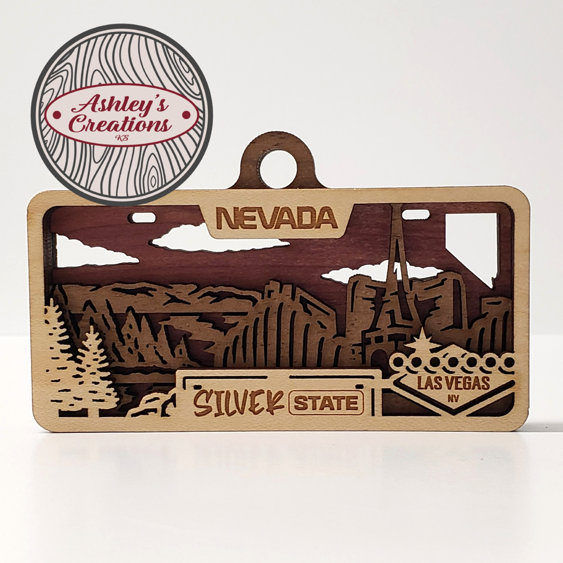 Nevada License Plate Ornament