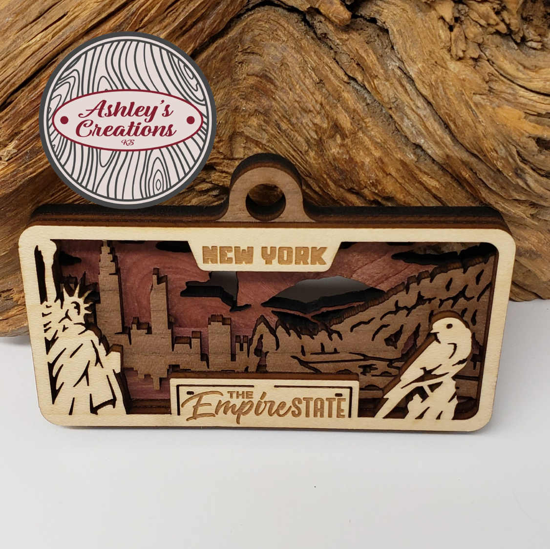 New York License Plate Ornament
