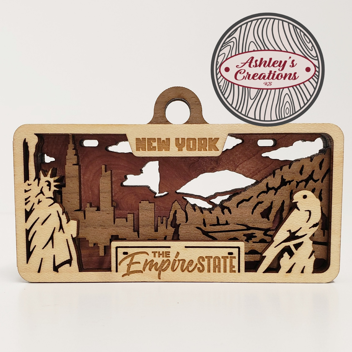 New York License Plate Ornament