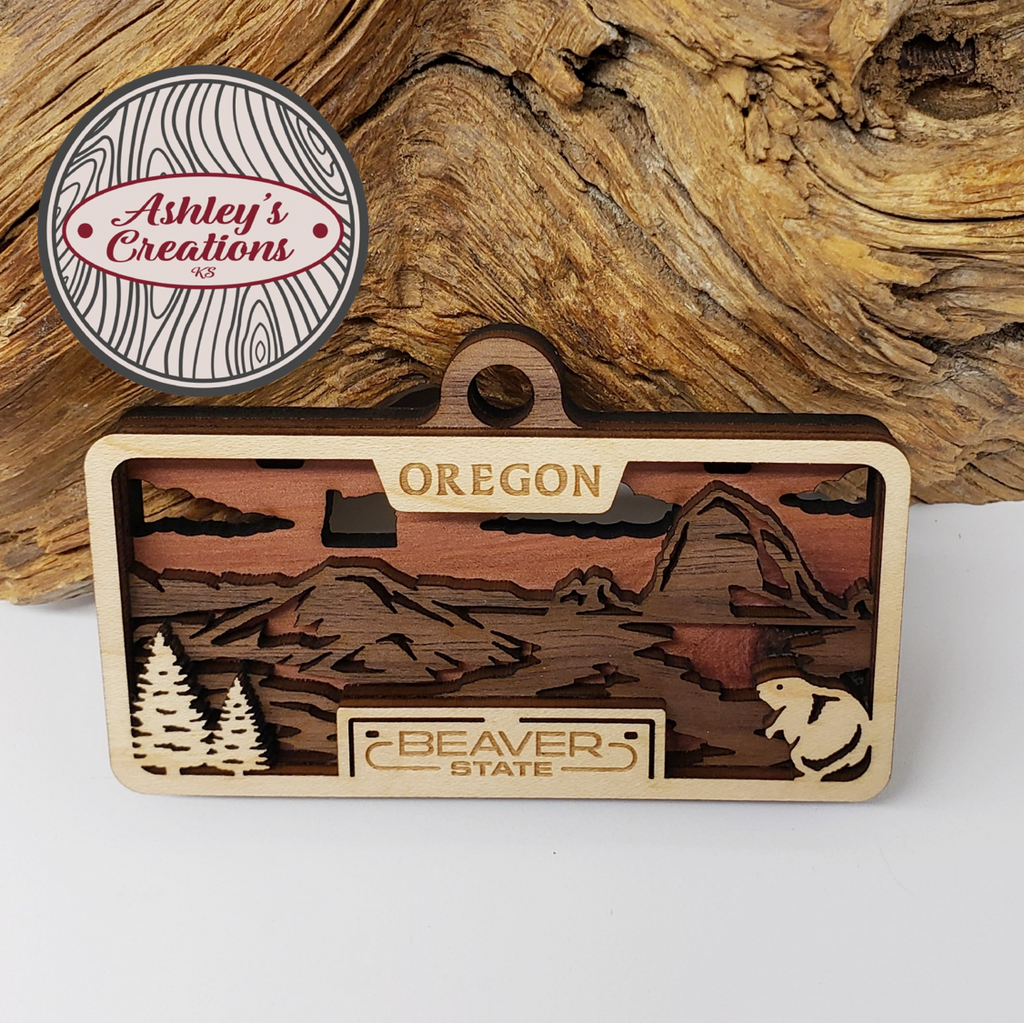 Oregon License Plate Ornament